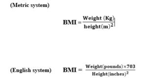 bmi formula