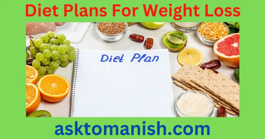 diet plans for weight loss